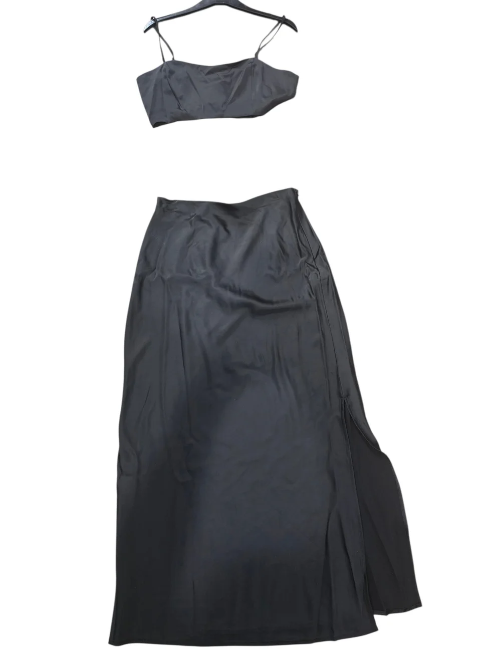 House of Harlow 1960 Black Maxi Skirt Set Size M Polyester M Resort Wear, Chic.